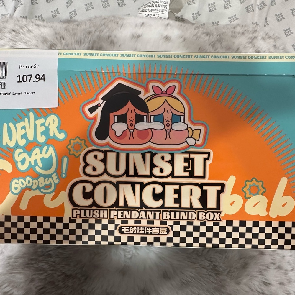 Crybaby Sunset Concert Plush Pendant Blind Box Whole Set SEALED May Have Secret